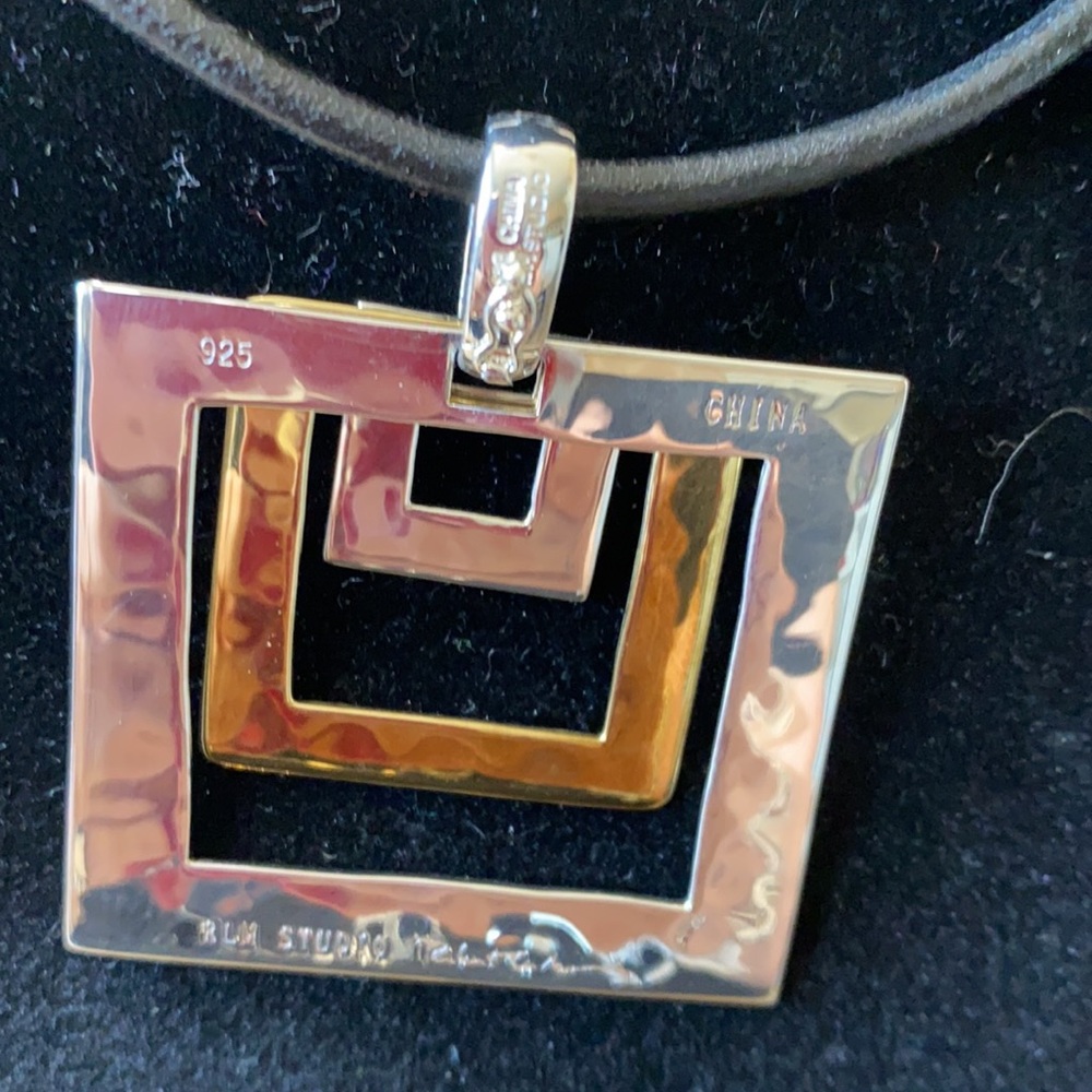 RLM Studio Sterling Silver and Brass pendant - Picture 3 of 4